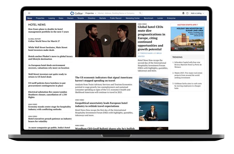 CoStar News: Hotels - screenshot